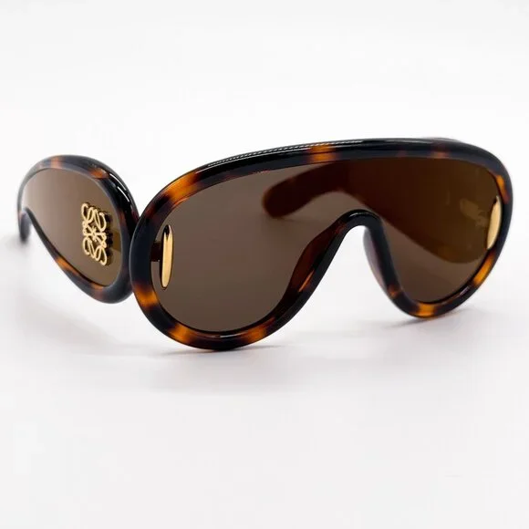 NEW LOEWE SUNGLASSES LW40108I 52G HAVANA WOMEN MASK EYEWEAR  display picture 1